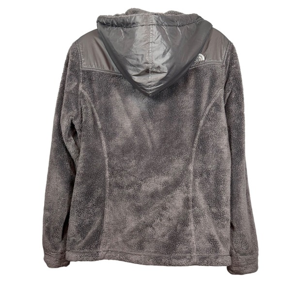 The North Face Women's Oso Hoodie Fleece, Metallic Silver, Full Zip, Size Medium - Picture 3 of 10